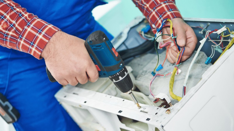 Gölmarmara Panasonic Panasonic çamaşır makinesi kart tamiri – Su almama arızası orijinal parça ile giderildi. - Teknik servis örneği